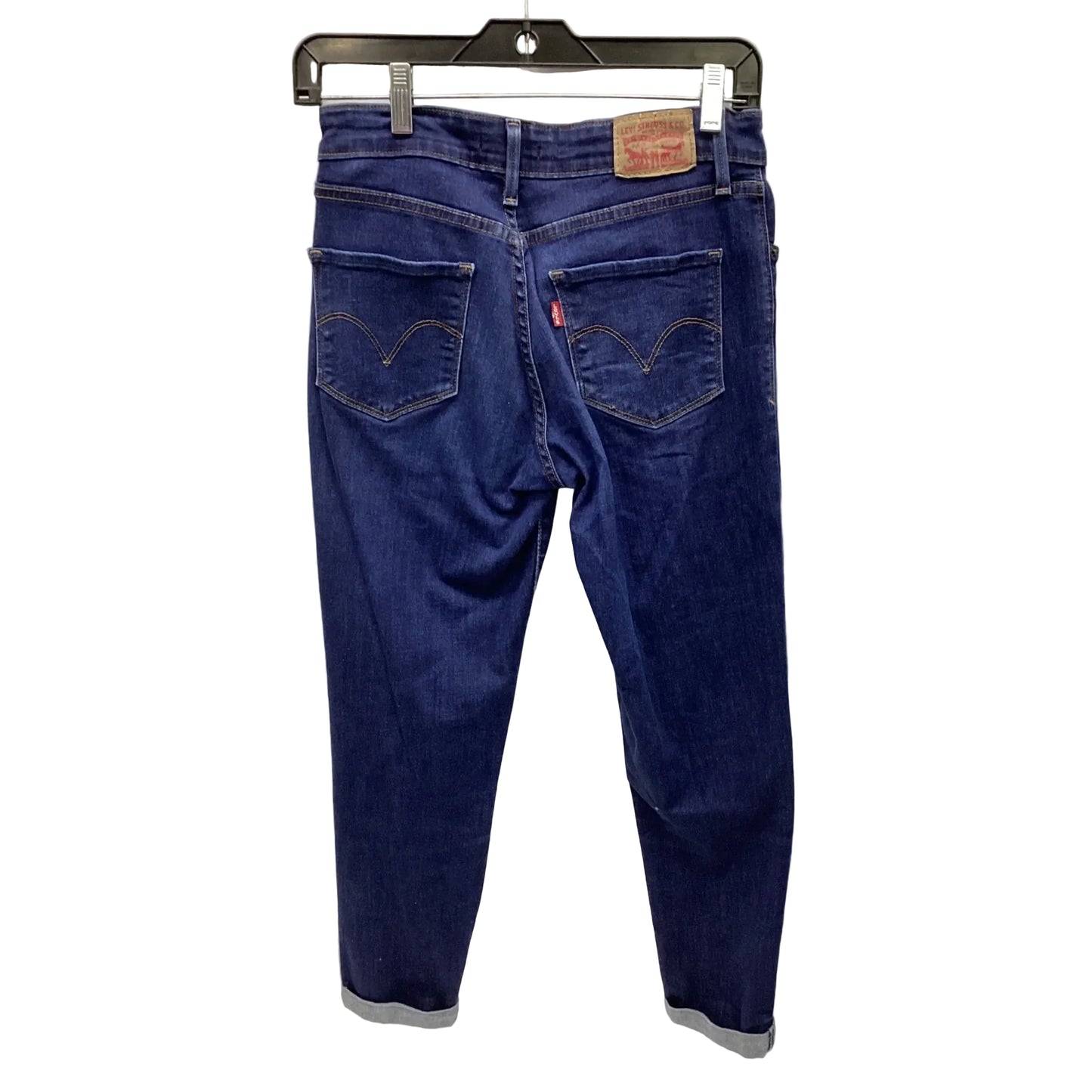 Jeans Boot Cut By Levis In Blue Denim, Size: 4