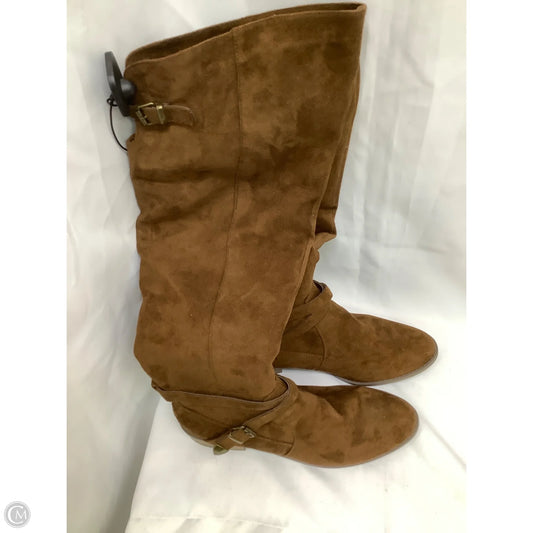 Boots Over-the-knee Flats By Merona In Brown, Size: 10