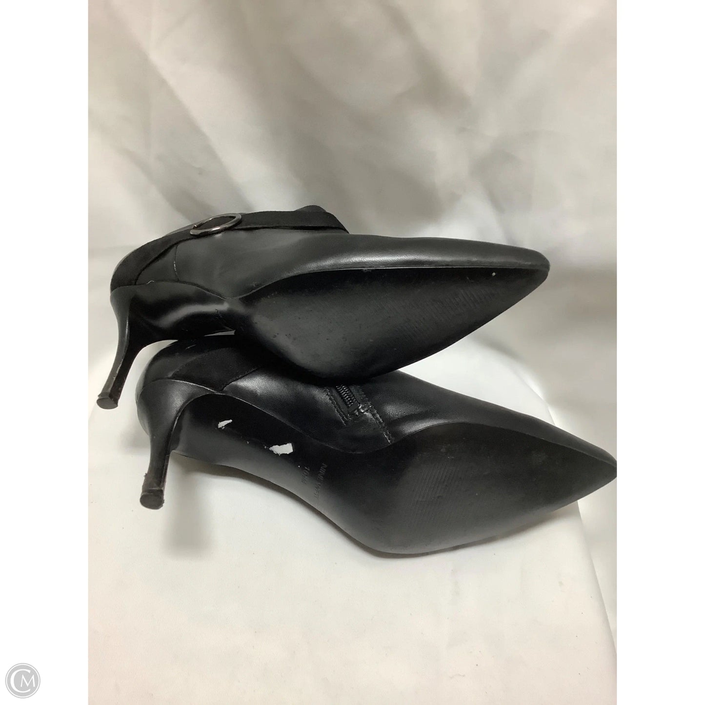 Boots Ankle Heels By Nine West In Black, Size: 10