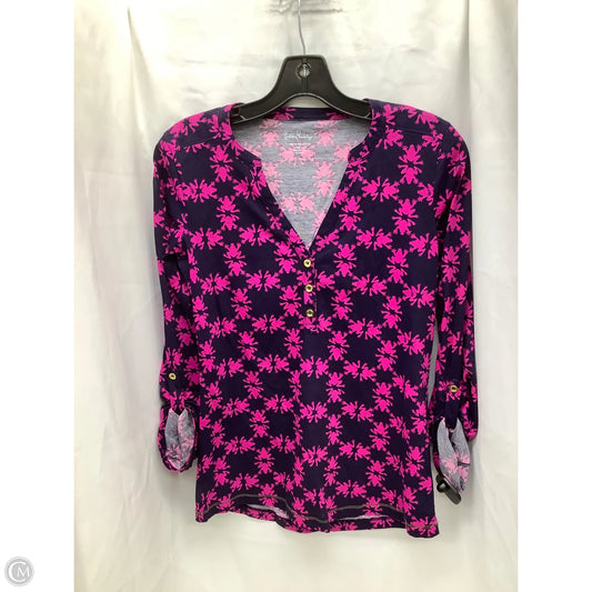 Top Long Sleeve Designer By Lilly Pulitzer In Multi-colored, Size: S