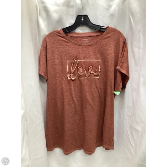 Top Short Sleeve By Lane Bryant In Copper, Size: 14