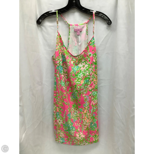 Dress Designer By Lilly Pulitzer In Green & Pink, Size: Xl