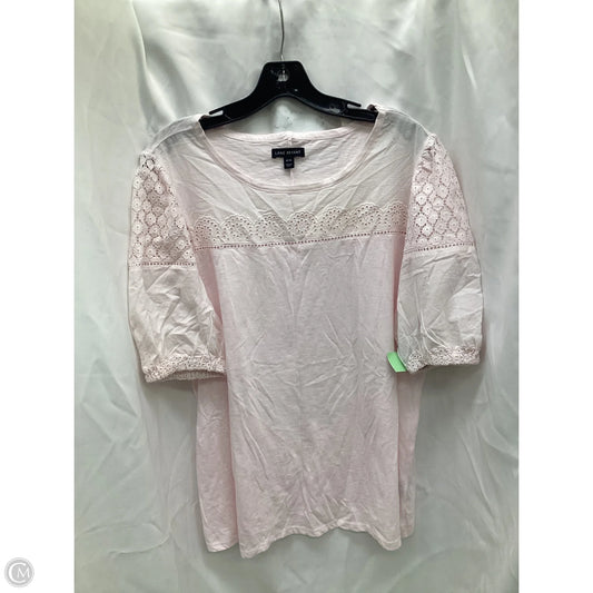 Top Short Sleeve By Lane Bryant In Pink, Size: 14