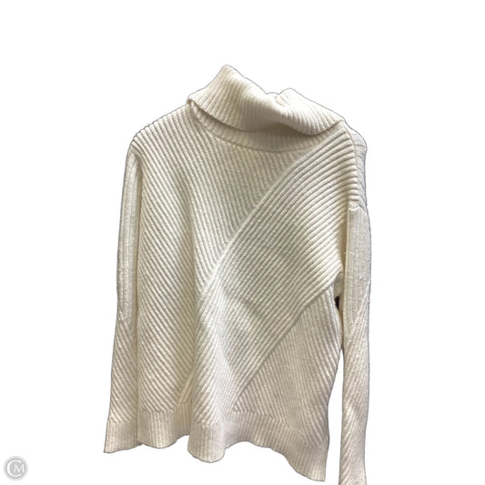 Sweater By Ann Taylor In Ivory, Size: Xl