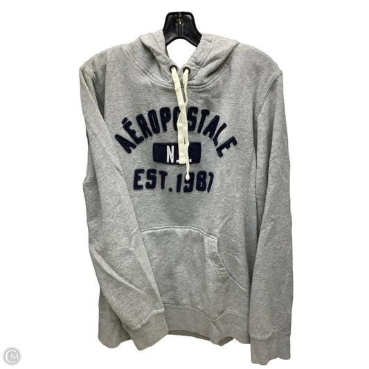 Sweatshirt Hoodie By Aeropostale In Grey, Size: 2x