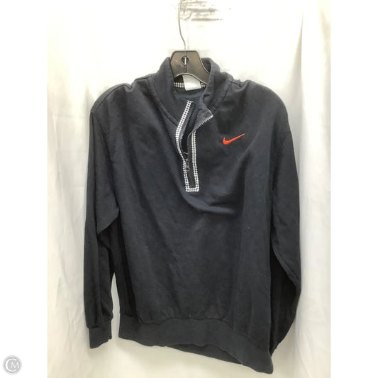 Athletic Sweatshirt Collar By Nike Apparel In Black, Size: Xs