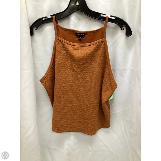 Top Sleeveless By Torrid In Orange, Size: L
