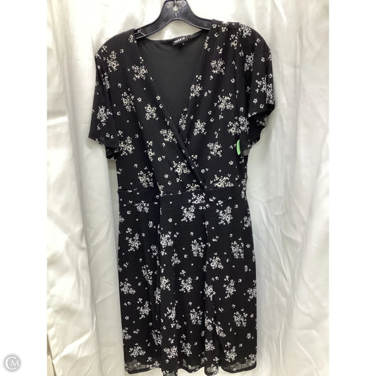 Dress Casual Midi By Torrid In Black & White, Size: L