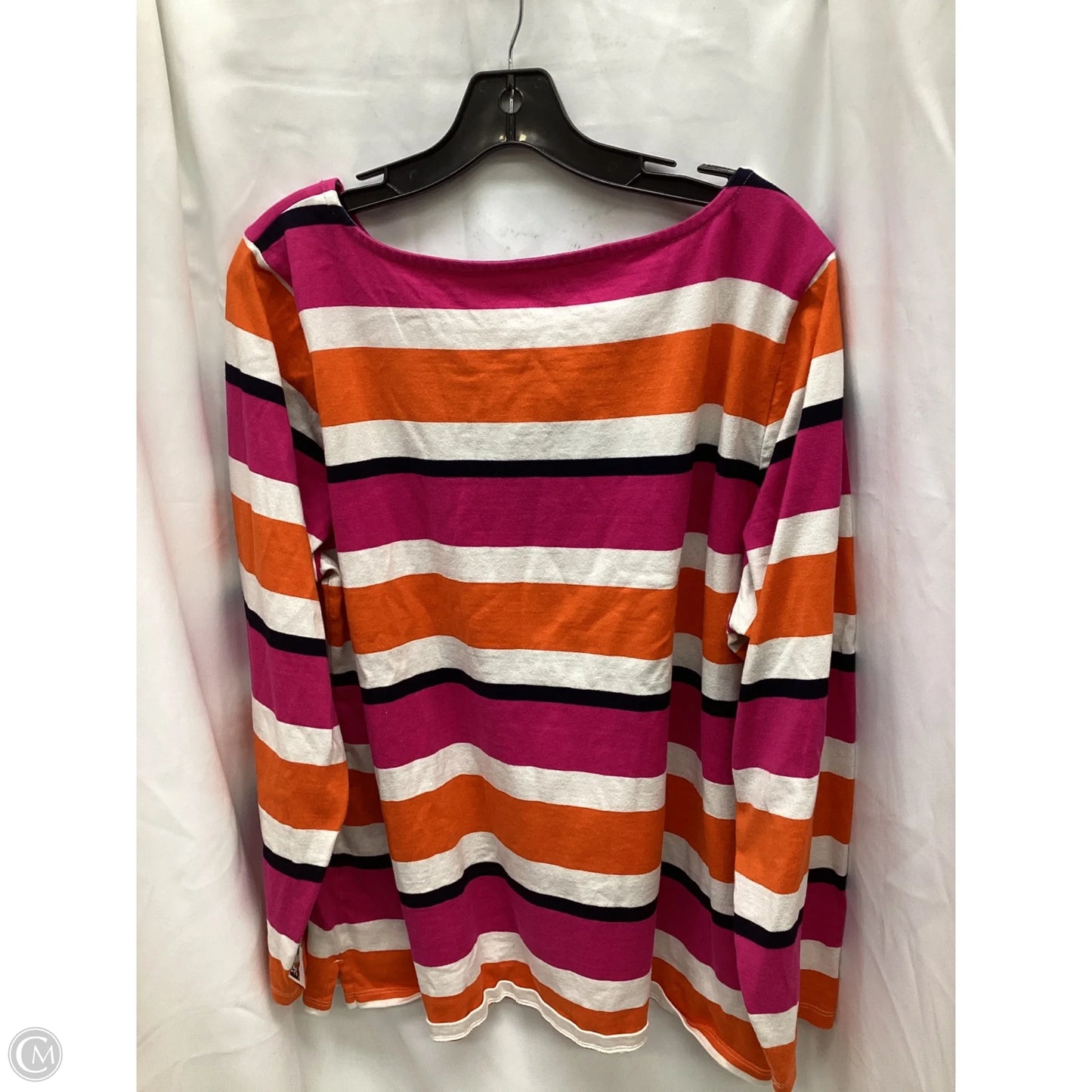 Top Long Sleeve By Talbots In Striped Pattern, Size: 2x