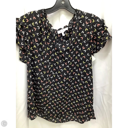 Top Short Sleeve By Liz Claiborne In Multi-colored, Size: M