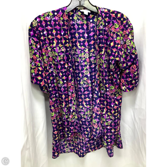 Top Short Sleeve By Lularoe In Multi-colored, Size: L