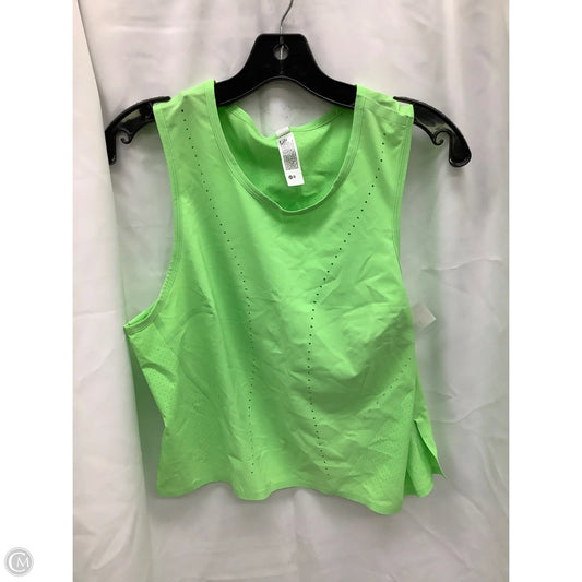 Athletic Tank Top By Lululemon In Green, Size: 10