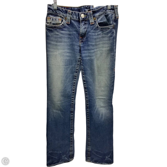 Jeans Wide Leg By True Religion In Blue Denim, Size: 10