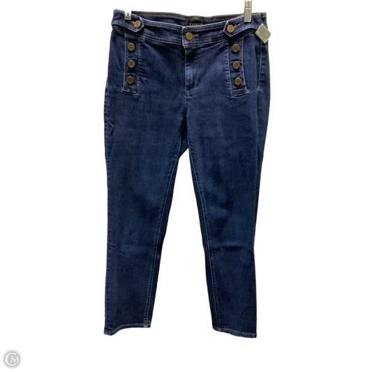 Jeans Skinny By Talbots In Blue Denim, Size: 6