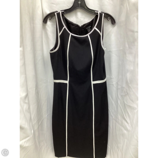 Dress Casual Midi By White House Black Market In Black & White, Size: 6