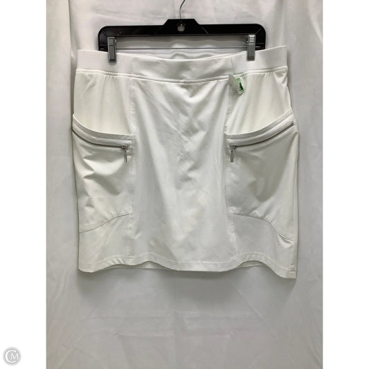 Skort By Chicos In White, Size: 14