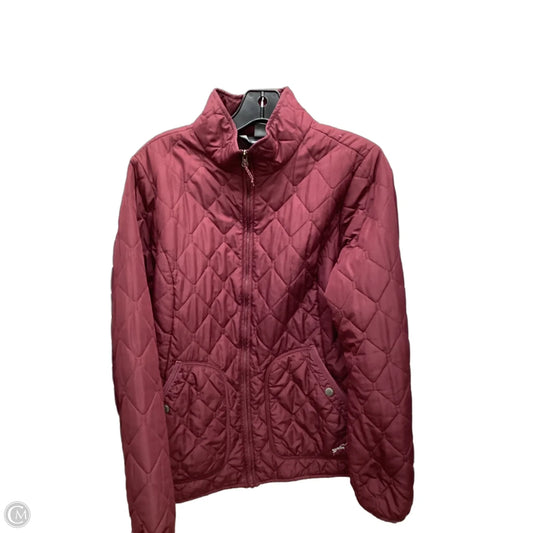 Coat Puffer & Quilted By Eddie Bauer In Red, Size: M