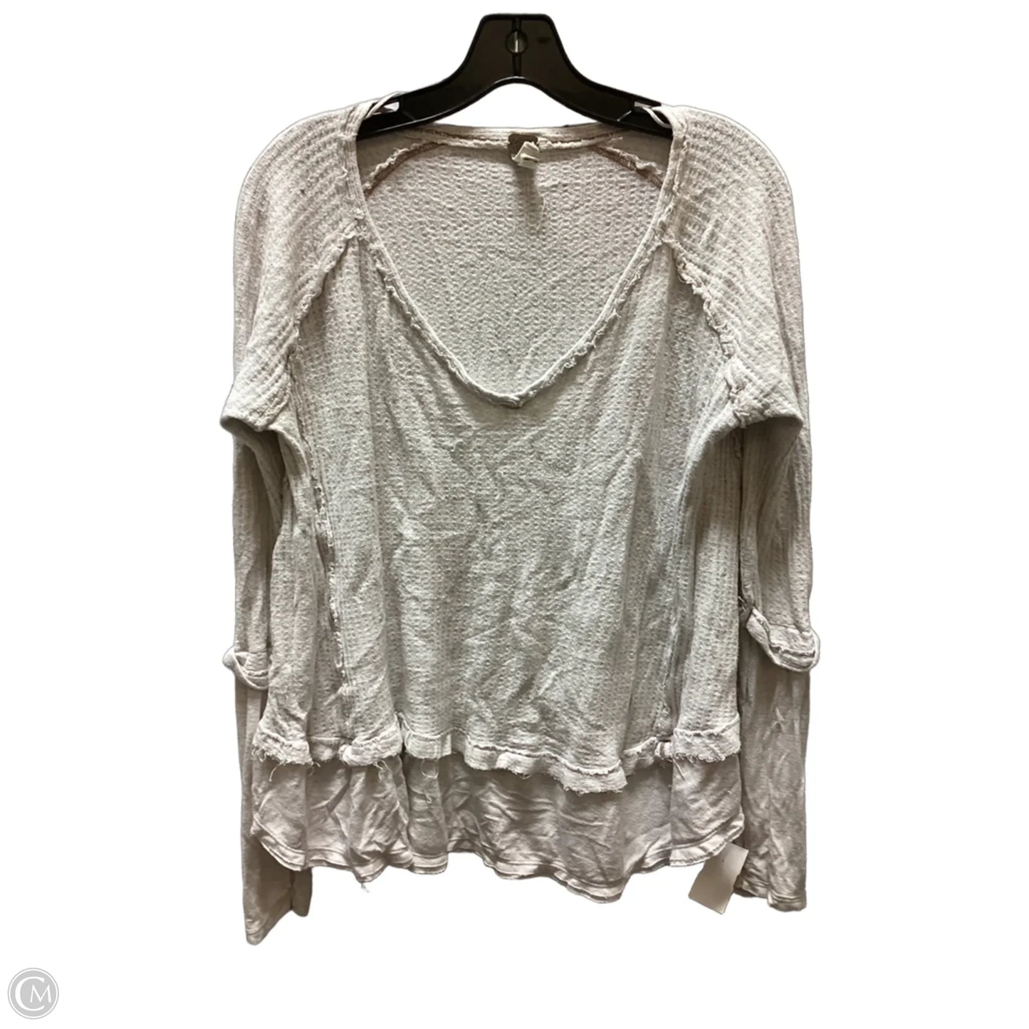 Top Long Sleeve By Free People In White, Size: S