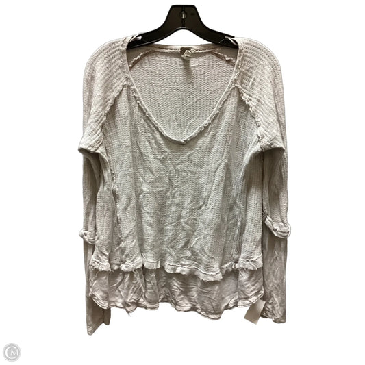 Top Long Sleeve By Free People In White, Size: S