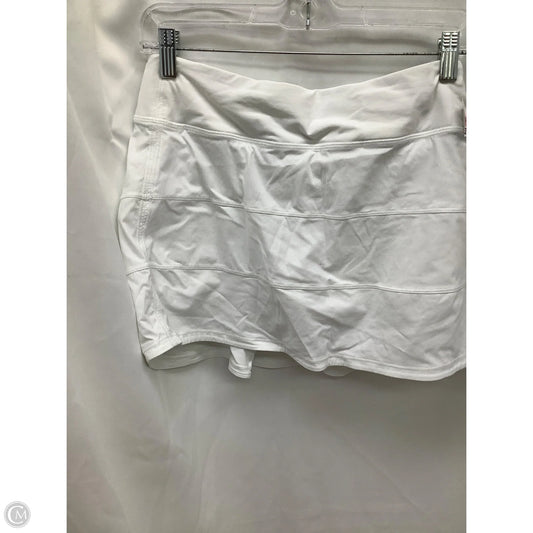 Athletic Skirt By Lululemon In White, Size: 8