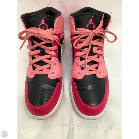 Shoes Luxury Designer By Jordan In Black & Pink, Size: 8.5