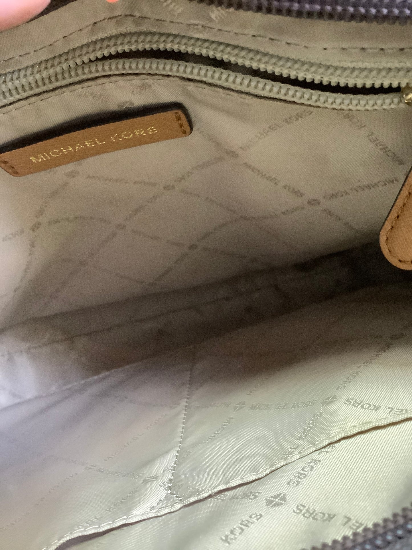 Handbag Designer By Michael Kors In Brown, Size:Medium