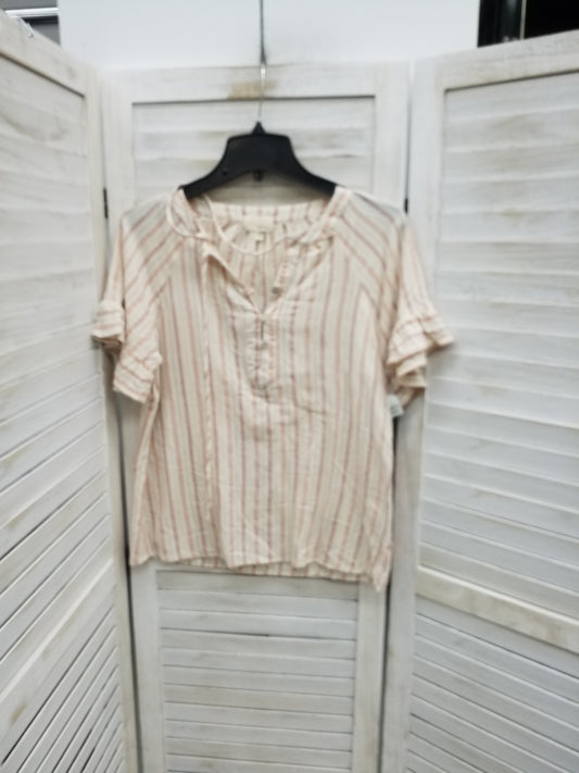 Blouse Short Sleeve By Dept 222  Size: M