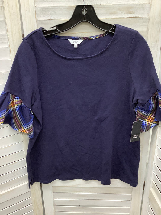Blouse Short Sleeve By Crown And Ivy  Size: M