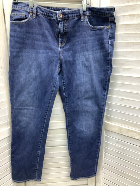 Jeans Relaxed/boyfriend By Lands End  Size: 18