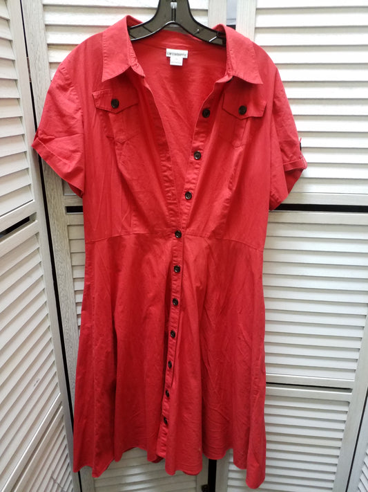 Dress Casual Midi By Liz Claiborne  Size: 14