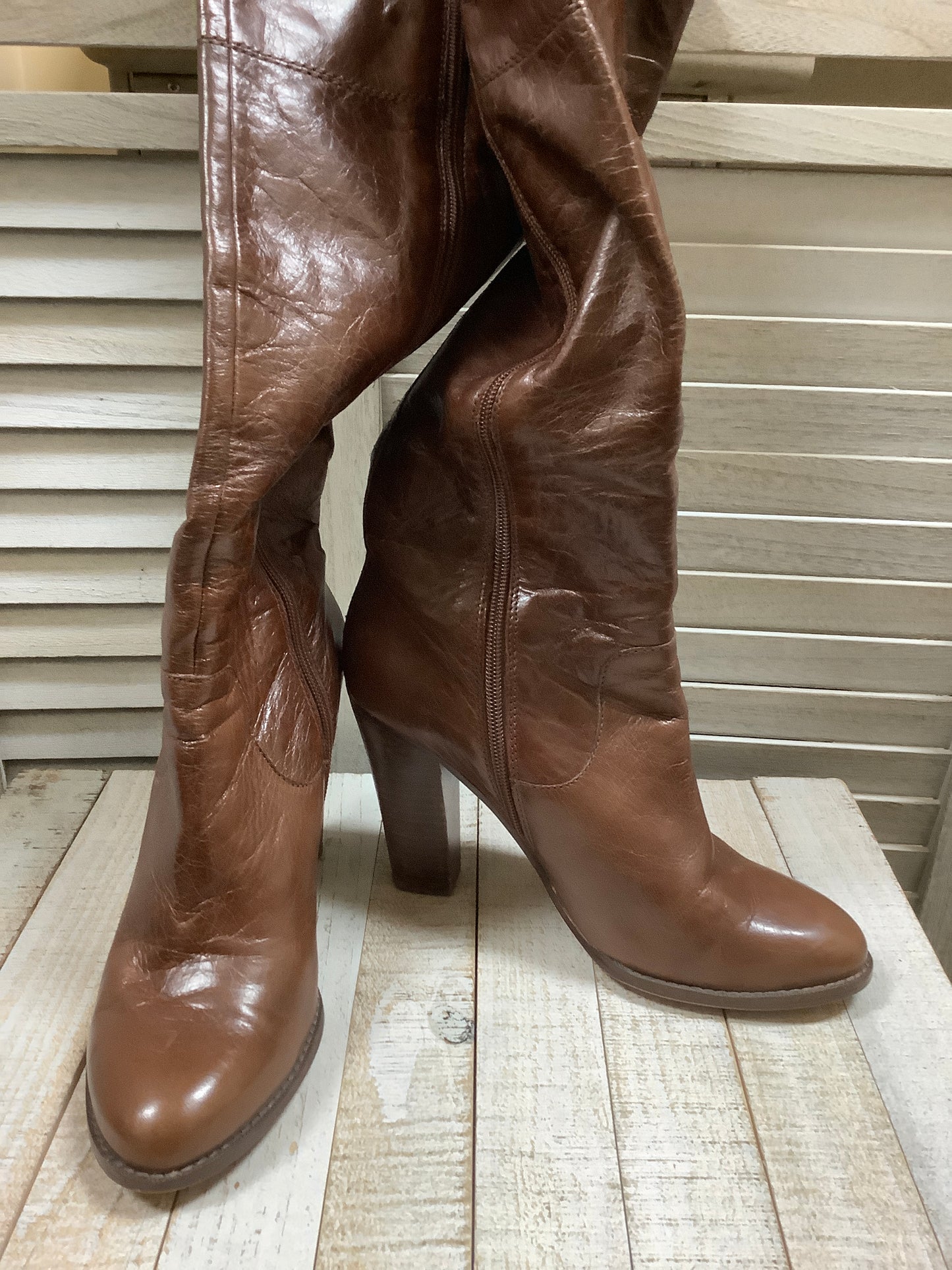 Boots Ankle Heels By Audrey Brooke  Size: 9