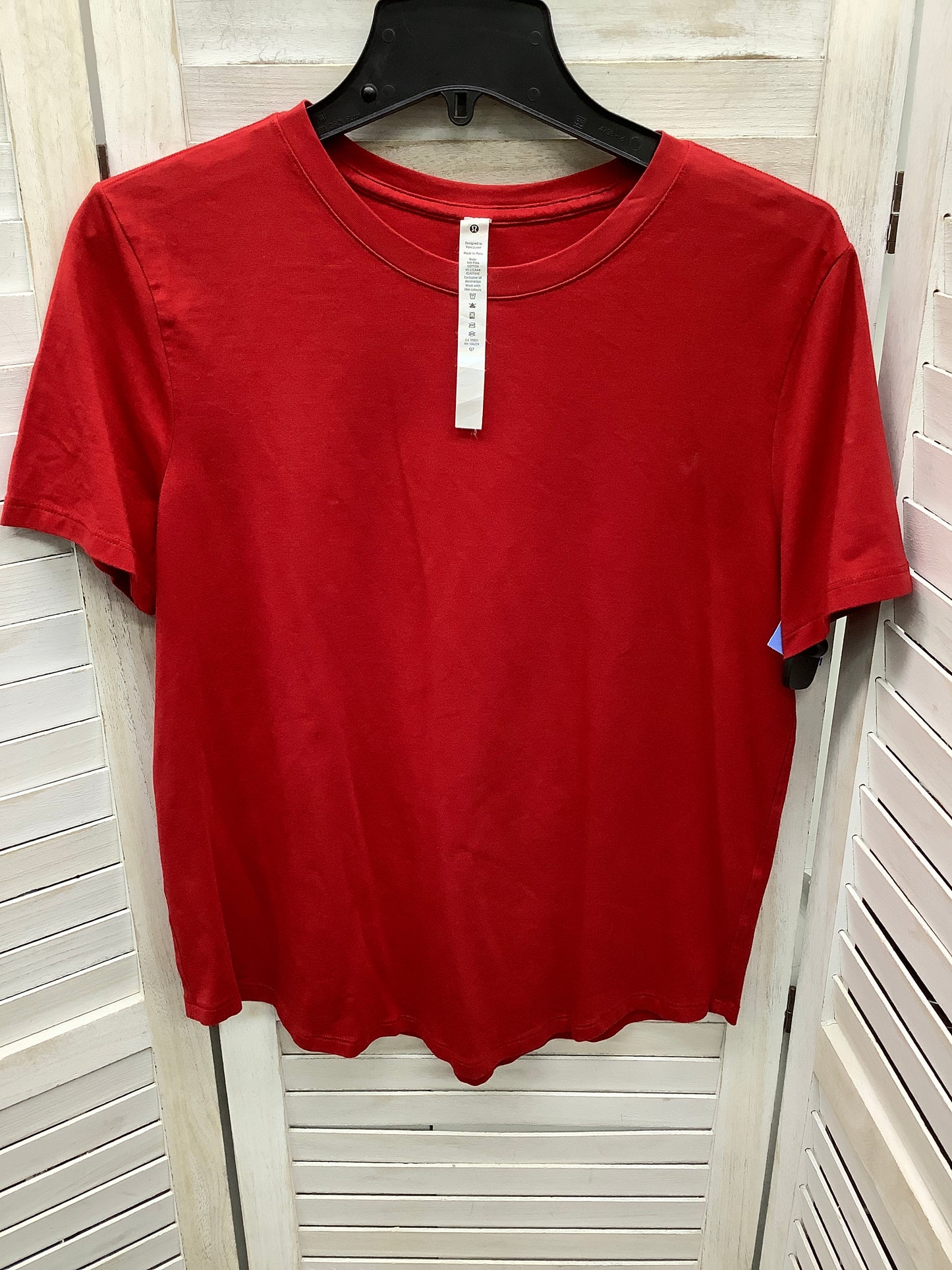 Athletic Top Short Sleeve By Lululemon  Size: M