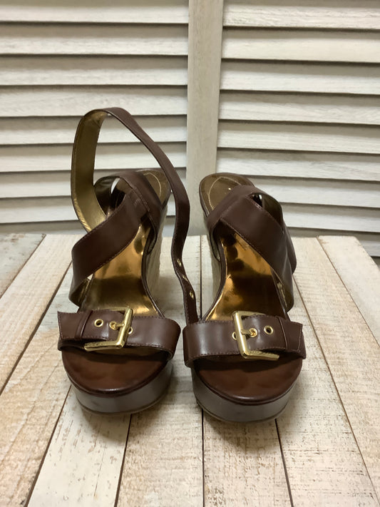 Sandals Heels Wedge By Guess  Size: 7